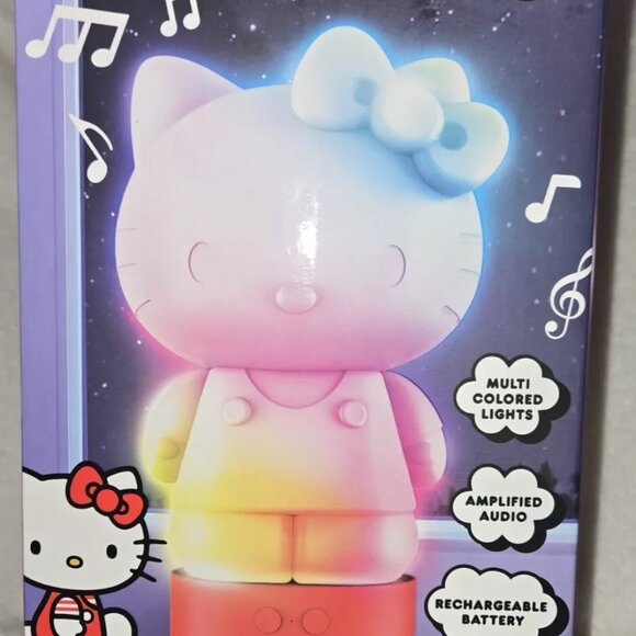 Sanrio Hello Kitty Bluetooth Glowing Speaker Multicolor Lights Rechargeable - Picture 2 of 4